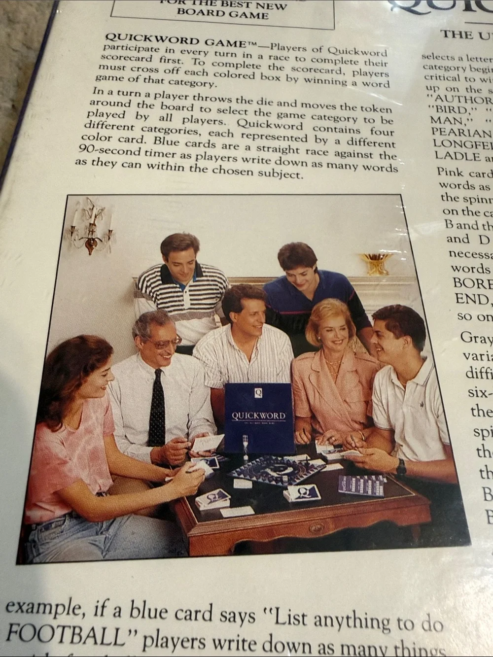 Vintage 1991 Quickword: The Ultimate Word Game